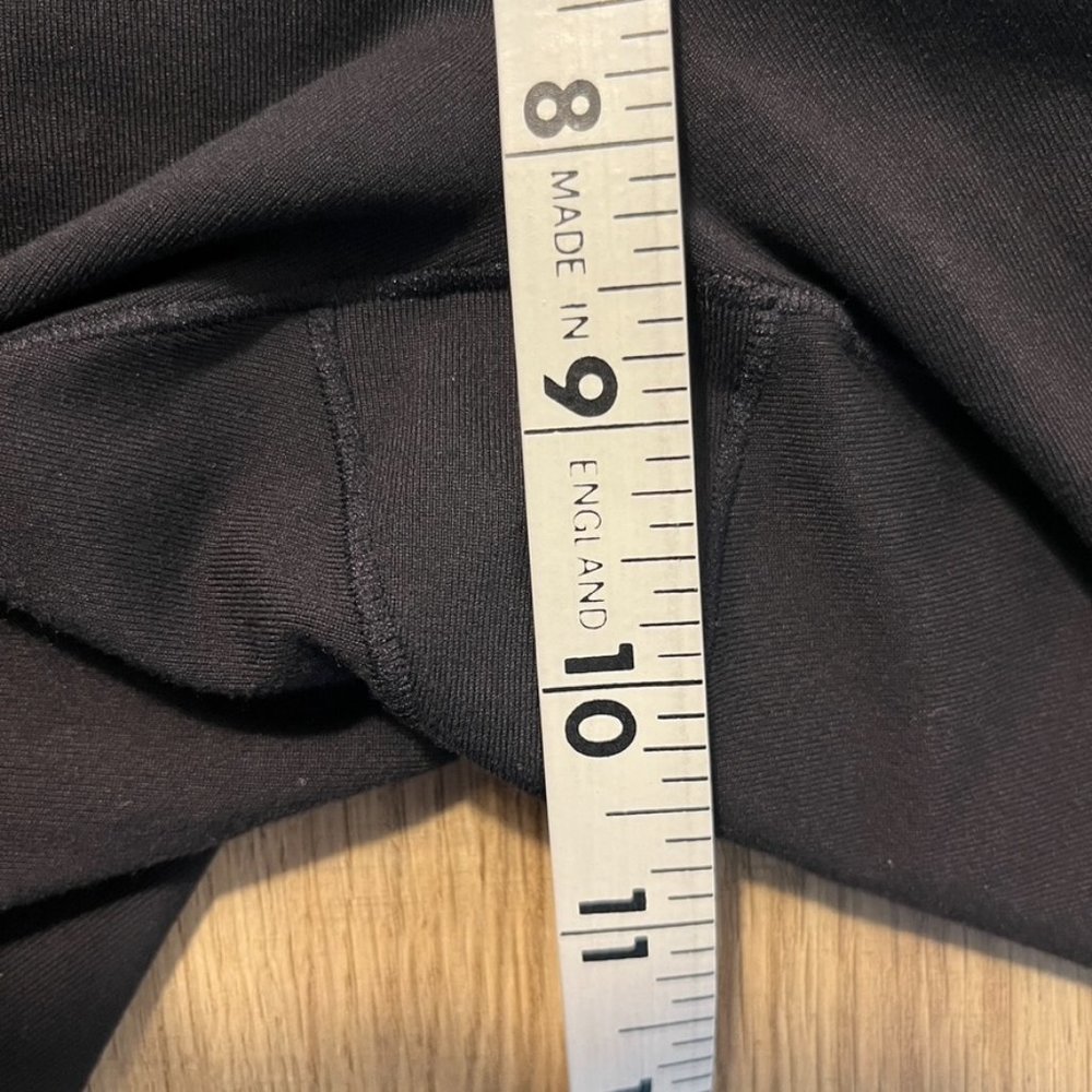 Prana Leggings‎ Black Eyelet Detail Pull On Waistband Pocket Mid Rise Size XS - Picture 10 of 11